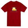 thumbnail image 1 of T-shirt Rouge Cardinal pour Hommes avec Citation Graphique "Je Suis en Mode Vacances", 1 of 1
