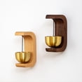 thumbnail image 5 of 2024 Wooden Doorbell Bell Wind Chimes Wireless Doorbell for Home Entrance Door Bell Aesthetic Room Wall Decor-A, 1PCS, 5 of 8