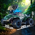 thumbnail image 4 of Xuanlur 1:18 Dinosaur RC Car for Boys & Adults, Max 25 MPH Off-Road Truck w/2.4 GHz High Speed Remote Control,4WD, All Terrain Truggy for Snow, Sand & Mud, Green, 4 of 7