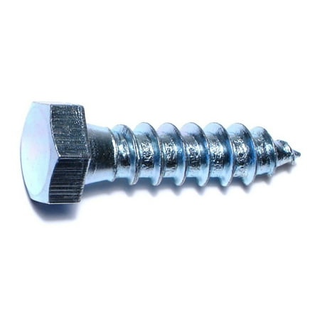 

3/8 x 1-1/2 Zinc Plated Grade 2 / A307 Steel Hex Head Lag Screws (100 pcs.)