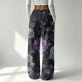 thumbnail image 6 of Halloween Pajama Pants for Women,Plus Size Halloween Printed Elastic Waist Wide Leg Sleep Pants,Casual Loose Sleepwear Bottoms Lounge Pants Gray,M, 6 of 6