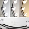 thumbnail image 4 of 11 Bulb Round Vanity Mirror - Jet Black, 4 of 6