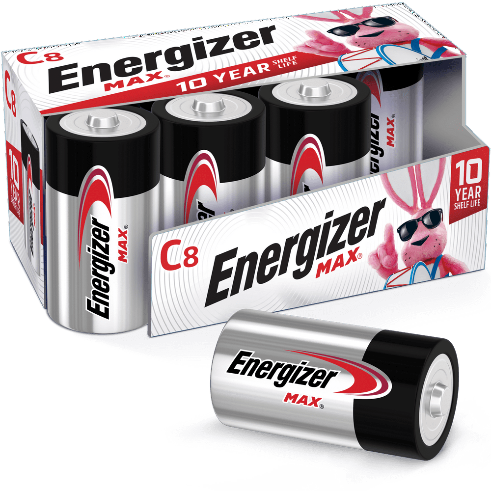 Energizer MAX C Batteries, Alkaline C Cell Batteries (8 Pack) Walmart