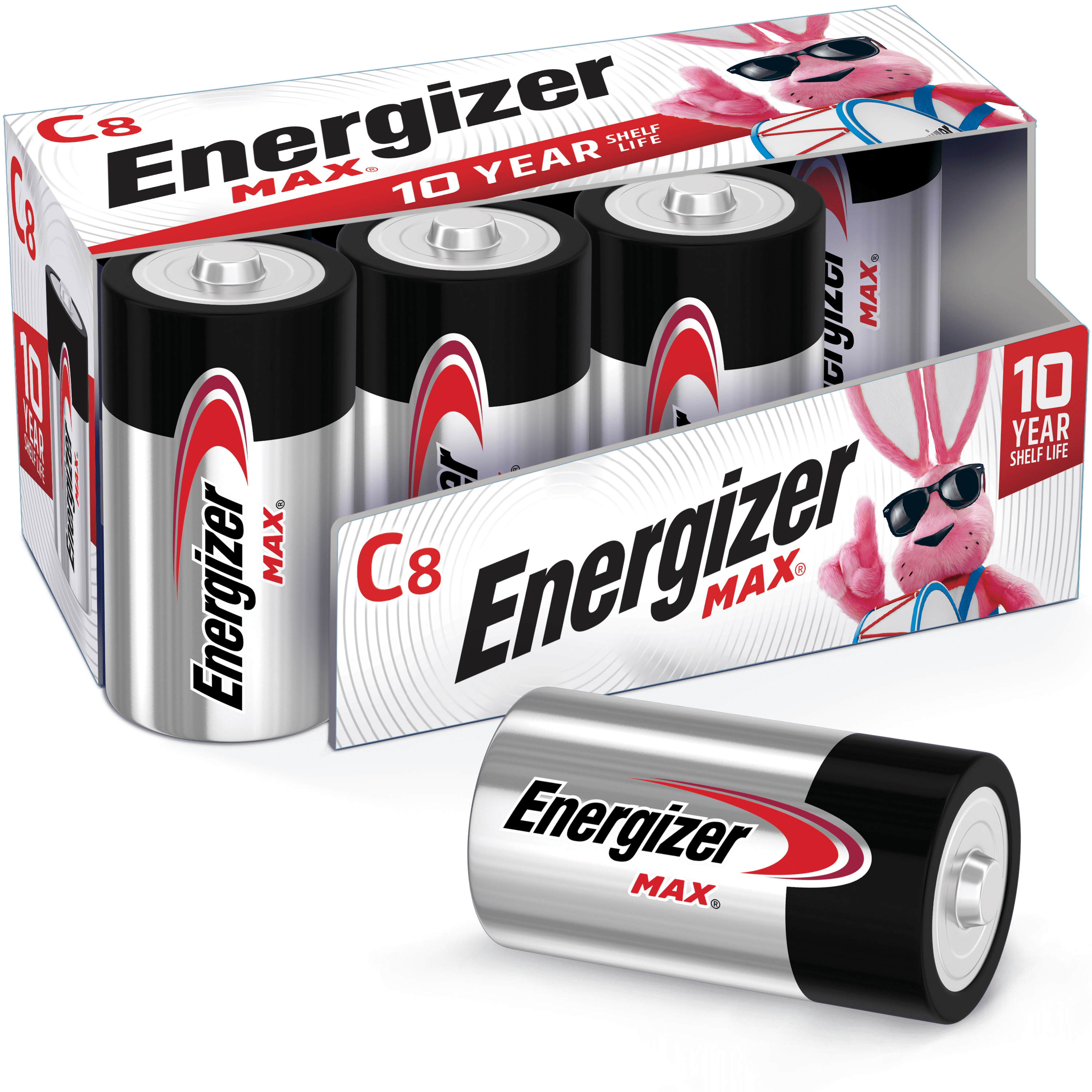 Energizer MAX C Batteries Alkaline C Cell Batteries 8 Pack Walmart 