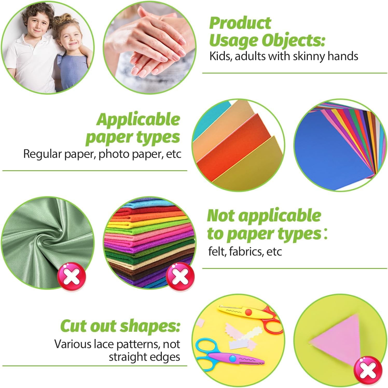 Creative  DIY Puncher Craft Set, Craft Hole Punch Shapes Set, Hole Punch , Shape Cutters for Crafts, Leaf, Butterfly, Star Heart Flower Punch DIY Projects