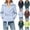 Sky Blue, variant on Womens Lapel Wrap Belted Short Trench Jackets Long Sleeve Fall Winter Wind Coat