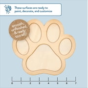 Hello Hobby Surfaces 7 in Unfinished Wood Paw Shape