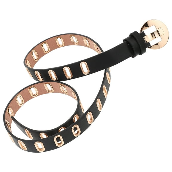 Worgeous Leather Waistband Belt Ladies Western Belts for Woman 's Black