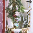 thumbnail image 3 of 4PCS Christmas Crystal Snowflake Sun Catcher, Sparkling Wind Chime Pendant, Crystals Sun Catchers, for Chandeliers, Garden, Christmas Tree Decoration, 3 of 9