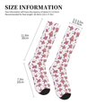 thumbnail image 4 of Rateoe Purple Mushroom Compression Socks for Women and Men 20-30mmHg-Circulation Support Socks Knee High Nurse Pregnant Running Medical and Travel Athletic, 4 of 7