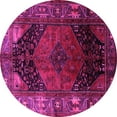 thumbnail image 1 of Ahgly Company Indoor Round Persian Pink Traditional Area Rugs, 5' Round, 1 of 4