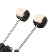 Topcobe Drum Pedal Black Steel Professional Double Bass Dual Foot kick Double Chain Drive Percussion Drum Set