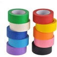 SEISSO 10 Pack Bright Colored Masking Tape, 1 Inch 11Yard Rolls, Classroom & Art Craft Tape