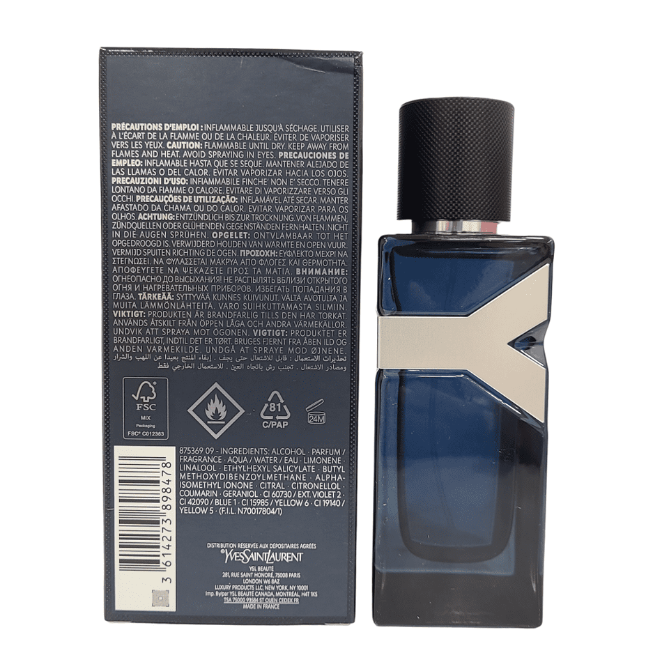 Yves Saint Laurent YSL Y EDP Intense For HIm 100ml / 3.3 oz
