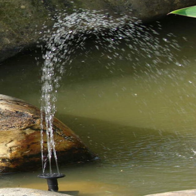 Solar Fountain, Outdoor Solar Powered Bird Bath Fountain Pump, Solar Power Kit Submersible Pond Pool Watering Panel Garden Water Other, Pool and Fish Tank