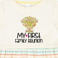 thumbnail image 4 of Inktastic My First Family Reunion Girls Baby Dress, 4 of 5