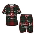 thumbnail image 1 of Balery Wonderful Time Christmas Conjunto de Pijama Infantil de Manga Corta con Estampado – Ropa de Dormir de Algodón Suave-3X-Large, 1 of 6