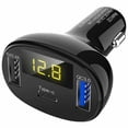 thumbnail image 2 of Cargador rápido de 32W QC3.0 con 3 puertos USB tipo C Cargador de coche rápido Voltímetro LED Cargador de teléfono automático, 2 of 2