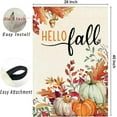 thumbnail image 5 of Fall 28x40 Double Sided for Outside, Autumn Leaves Thanksgiving Pumpkins Outdoor Seasonal Garden Flag Farmhouse Porch Decor 17-28, 5 of 6