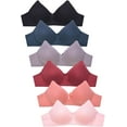 thumbnail image 1 of Womens 6 Pack of Everyday No Wire Full Cup Bra4380PN1, 36C, 1 of 1