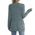 thumbnail image 6 of tarylea Ribbed Tops for Women Long Sleeve Crew Neck Tunic Tops Casual Loose Fall Comfy Solid Color Tops with Pockets, 6 of 8