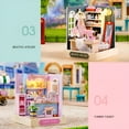 thumbnail image 5 of ACDANC Dollhouse Miniature House Kit with Furniture,DIY Wooden Dollhouse Tiny House Building Set for Adults and Teens,Creative Room Decor Gift for Family and Friends, 5 of 7