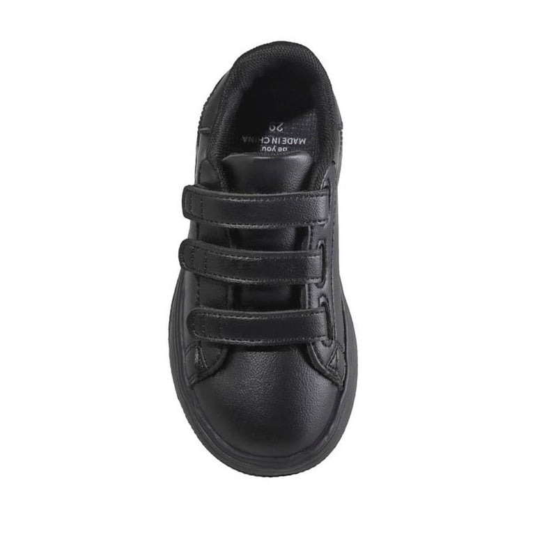 youth black dress shoes J J.N.E.L BE YOU Leather Velcro School Uniform Shoes, (Kids' Toddler Size 11) these lace Luxury Bedroom Set Column Short Sleeves Knee Color:Desert Rose