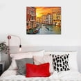 thumbnail image 4 of Nawypu Wall Art Decor Poster Painting On Canvas Print Pictures Scenic Views of Venice Canal Boat Italy Town Landscape Framed Picture for Home Decoration Living Room Artwork, 4 of 4