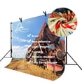 thumbnail image 4 of ABPHOTO Polyester 7x5ft Vintage Train Backdrop Blue Sky White Clouds Retro Jet Train Photography Background and Studio Photography Backdrop Props, 4 of 5