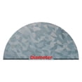 thumbnail image 2 of Precut Modern Mosaic Arched Window Film Shade, Self Adhesive Static Cling, 19 inches Diameter, 2 of 5