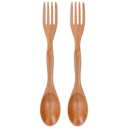 

Beech Spoon Fork Abrasion Resistance Natural Beech Wood Wooden Cutlery Set For Working Lunches For Hiking For Boating