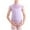 Purple, variant on CYRBOKO Girl's Dancewear Leotards 2025, Stretchy Performance Training Short Sleeve Ballerina Dancewear Light Blue Size 7-8 T