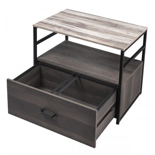 Home Office Lateral File Cabinet With Drawer And Top Open Shelf Multifunction File Cabinet For Home Office Surface Antique Standing Style Large Filing Cabinets Walmart Com Walmart Com