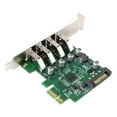 thumbnail image 2 of Low Profile 4 Ports PCI-E to USB 3.0 HUB PCI Express Expansion Card Adapter 5Gbps USB1.1/2.0/3.0 Operating Systems, 2 of 8