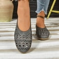 thumbnail image 6 of Wowcloth Women's Fashion Casual Solid Color Perforated Flats – Comfortable Slip-On Design with Breathable Upper for Spring, Ideal for Everyday Casual Wear, 6 of 9