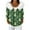 Green, variant on Women's Fashion Casual Sweater with Zipper Print, Plush Hooded Cardigan Jacket for Christmas Season and Cozy Wear,Vermilion,M