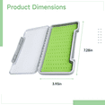 thumbnail image 4 of Large Transparent Silicone Fly Fishing Hook Box, 121 Slot Waterproof Fly Box for Fly Fishing Lures, Hooks, and Tackle Accessories, Secure Storage with ABS Shell, 4 of 5