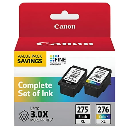 Canon Multicolor Ink for Printer PG-275 XL / CL-276 XL Compatible to PIXMA TS3520, TS3522 and TR4720 Printers