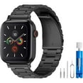 thumbnail image 2 of Sleek Stainless Steel Band Compatible with Apple Watch 42mm(Series 11/10)/41mm/40mm/38mm,  Metal Strap with Fold-Over Clasp, Business Casual Design for Men & Women, 2 of 6