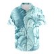 thumbnail image 5 of Camisas Hawaianas de los Hombres de Moda Casual Floral Impresión de Manga Corta Solapa Botón Arriba, Ligero para Primavera Verano, 5 of 9