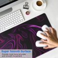 thumbnail image 4 of Pink and Purple Advanced Line&nbsp;desk Mouse Padwaterproofno Slip&nbsp;Line Series for Office Home Work GamingmousematRubber Base Mousepad with Stitched Edges 31.5x11.8inches, 4 of 7