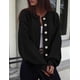 thumbnail image 3 of Suéter PRETTYGARDEN 2025 Invierno Tejido Grueso con Botones Negro M, 3 of 5