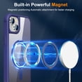 thumbnail image 3 of Allytechgroup iPhone 14 Plus Magnetic Case with Rotating Stand, Multi Angle Viewing Stand Anti-Scratch Compatible with Magsafe & Car Mount Phone Case for Apple iPhone 14 Plus, Darkblue, 3 of 7
