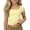 Light Yellow, variant on Girls Ribbed Knit Crop Top Short Sleeve Tee Square Neck Raglan Basic Casual Shirt For Kids Toddler Youth Girls Short Sleeve T-Shirts,Size 4-5 Years /Little Kid/Black
