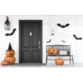 thumbnail image 5 of 20" x 14" Simply Daisy Halloween Boo Checks Polyester Indoor/Outdoor Pillow, Black Qty 1, 5 of 6