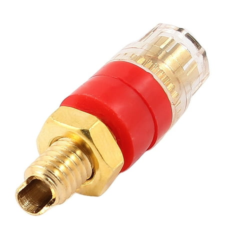 - Unique Bargains Speaker Binding Post Cable Amplifier Terminal Plugs Red Clear