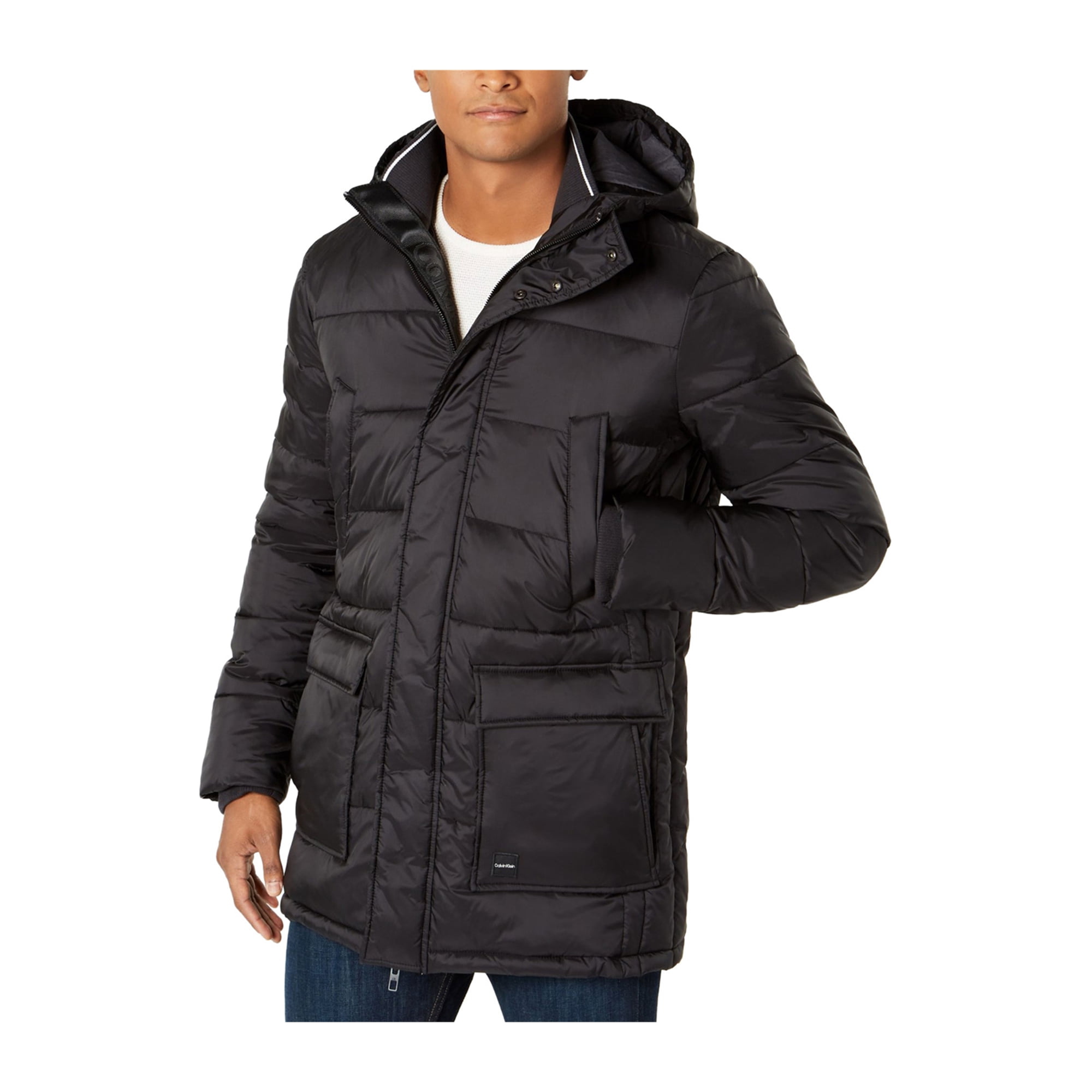 Calvin Klein Mens Winter Hooded Puffer Jacket black S | Walmart Canada
