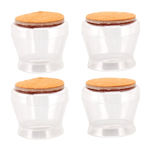 Protectores De Suelo De Patas De Silla De Silicona 16 Piezas Redondos Transparentes