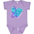 thumbnail image 3 of Inktastic Suicide Prevention Awareness Purple and Teal Heart Ribbon Boys or Girls Baby Bodysuit, 3 of 5