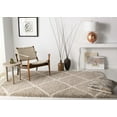 thumbnail image 4 of SAFAVIEH Hudson Amias Geometric Shag Area Rug, Beige/Ivory, 9' x 12', 4 of 13